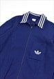 RARE VINTAGE 1970S ADIDAS TRACK JACKET IN NAVY BLUE