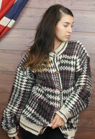 VINTAGE KNIT JUMPER OVERSIZED KNIT