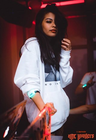 WHITE NO ANGEL HOODIE
