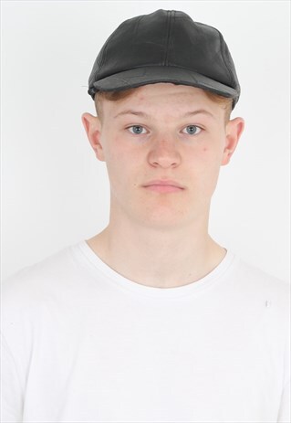 VINTAGE LEATHER BASEBALL CAP