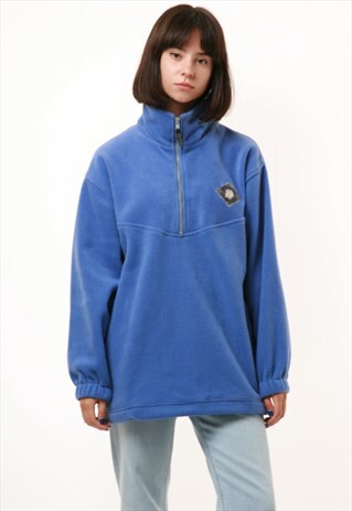 90S VINTAGE SPIRIT SWISS 1/4 ZIP FLEECE JUMPER 15375