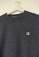 VINTAGE CHAMPION SWEATSHIRT BASIC IN BLUE XL