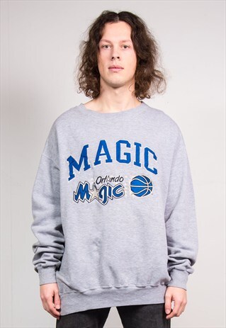 90'S VINTAGE NBA ORLANDO MAGIC CHAMPION GREY SWEATSHIRT