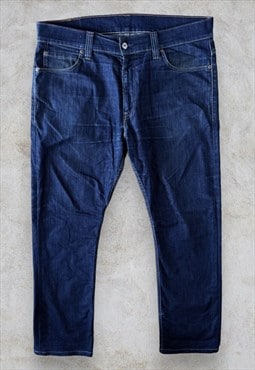 Levi's 506 Jeans Dark Blue Wash Straight Leg Men's W38 L32