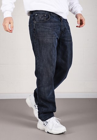 Vintage GANT Jeans in Navy Denim Straight Leg Pants W34