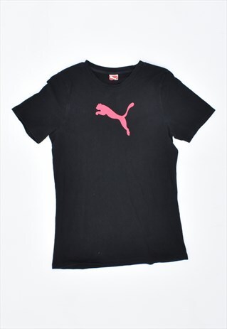 VINTAGE 90'S PUMA T-SHIRT TOP BLACK
