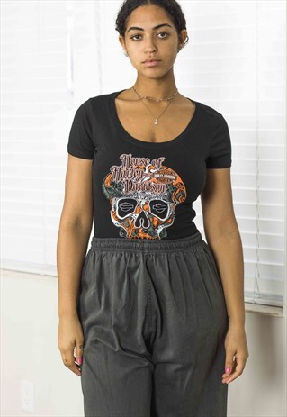 VINTAGE HARLEY-DAVIDSON T-SHIRT LOGO 90S M 3.3