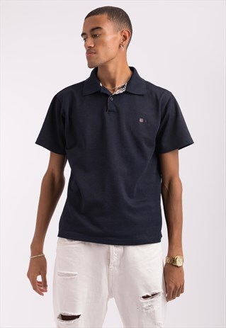 VINTAGE BURBERRY EMBROIDERED LOGO POLO SHIRT