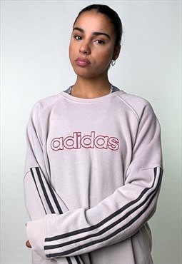 Grey y2ks Adidas Spellout Sweatshirt