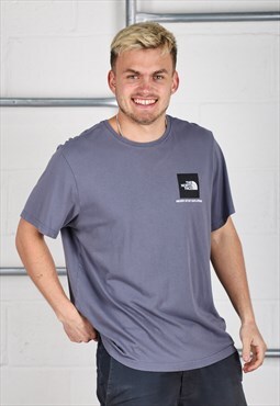 Vintage The North Face T-Shirt in Grey Short Sleeve Tee XL