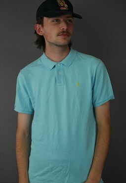 Vintage Ralph Lauren Polo Shirt in Blue with Logo