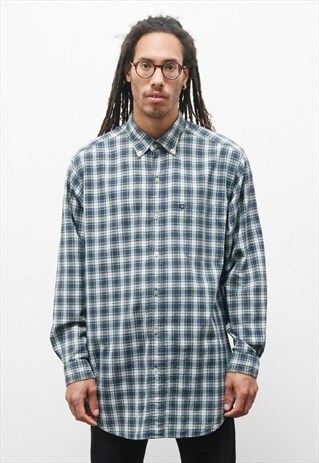 VINTAGE 90'S RALPH LAUREN JEANS CHECK PLAID OVERSIZED SHIRT
