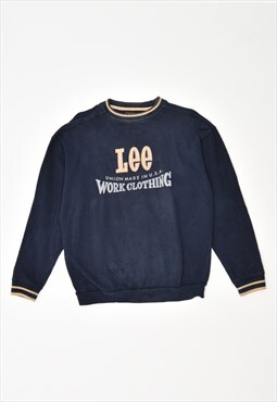 Vintage Lee Sweatshirt Jumper Navy Blue