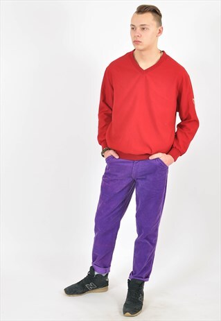 VINTAGE OVERHEAD SHELL JACKET IN RED