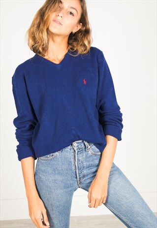 VINTAGE 80S POLO RALPH LAUREN JUMPER / R4124C401