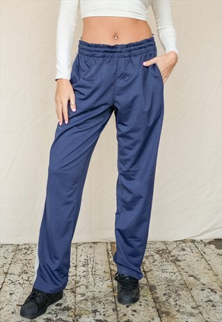 VINTAGE NIKE TRACKSUIT BOTTOMS WOMEN'S NAVY BLUE