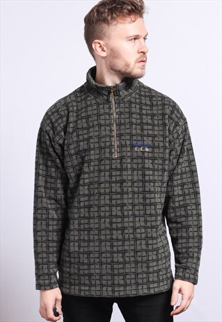 VINTAGE HALF ZIP FLEECE TOP