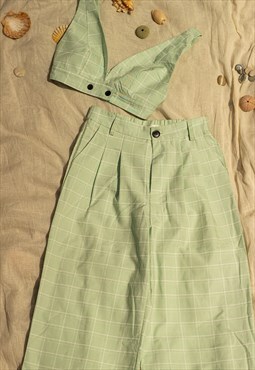 Mint Green Contemporary Suit Set Coord