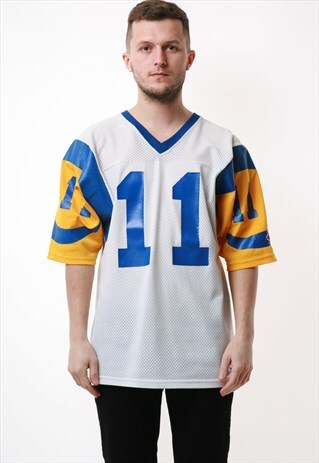 90S CHAMPION LA RAMS NFL VINTAGE OLDSCHOOL T-SHIRT 16758