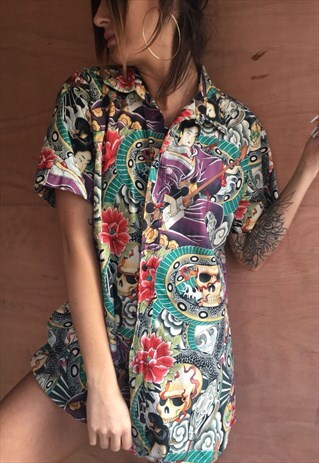 OVERSIZED RETRO 90S 80S VINTAGE UNISEX FESTIVAL SHIRT