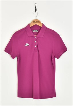 Vintage Kappa Polo T-Shirt Purple XSmall