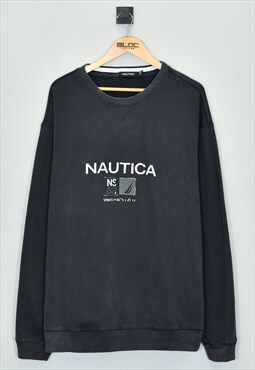 Vintage Nautica Sweatshirt Blue XXLarge