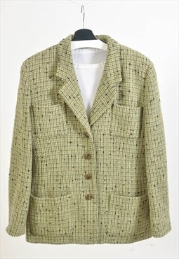 VINTAGE 90S tweed blazer jacket