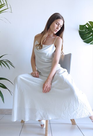 VINTAGE 1970 OCCASION LONG DRESS MINT GREEN