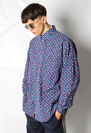 VINTAGE 80S ABSTRACT LONG SLEEVE SHIRT