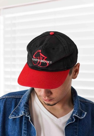 VINTAGE GARTH BROOKS BASEBALL CAP LOGO 90S ONE SIZE 2.6