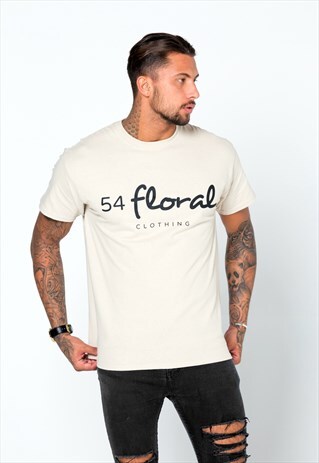 CORE LARGE GRAPHIC T-SHIRT - CREAM BEIGE