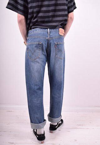 LEVI'S 501 MENS VINTAGE JEANS W34 L30 BLUE 90'S