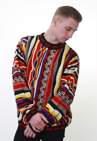 VINTAGE BERGATI 'COOGI STYLE' 3D KNIT JUMPER