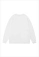 UTILITY SWEATSHIRT EXTREME ZIPPERS JUMPER PUNK TOP IN WHITE