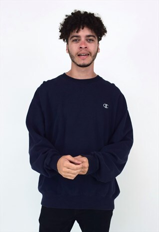 VINTAGE 90'S CHAMPION NAVY SWEATSHIRT