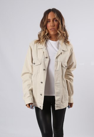DENIM JACKET JEP'S OVERSIZED FITTED COLOURED UK 16 (6BS)
