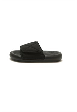 Summer slippers open toe shower sandals in black