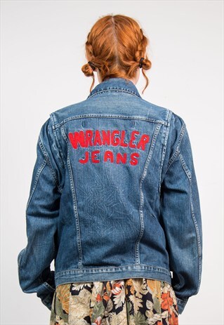 VINTAGE 90'S WRANGLER DENIM ZIP JACKET