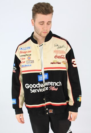 NASCAR 90S VINTAGE LOGO SPONSORSHIP SPORTS RACING JACKET