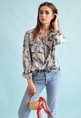 90'S RETRO SLOGAN PRINT FESTIVAL SHIRT TOP