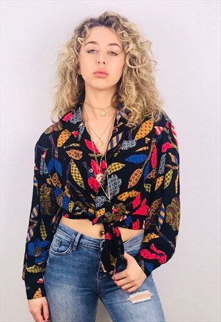 VINTAGE OVERSIZED PATTERN SHIRT