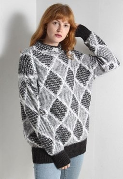 Vintage Abstract Crazy Patterned Jumper Multi