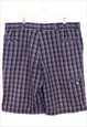 VINTAGE DICKIES SHORTS BROWN CHECK STRAIGHT FIT 90S 