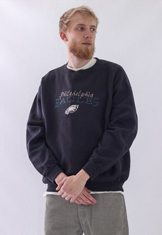 VINTAGE MENS LEE PHILADELPHIA EAGLES SWEATSHIRT CREW NECK