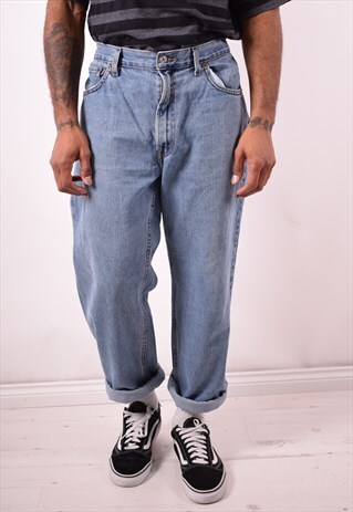 LEVI'S 550 MENS VINTAGE JEANS W36 L30 BLUE 90S