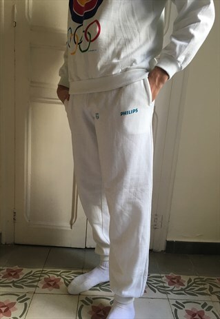 SUPER VINTAGE PHILIPS WHITE JOGGERS