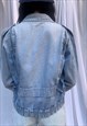 VINTAGE CARRERA 1980S CARTOON BOMBER DENIM JACKET 