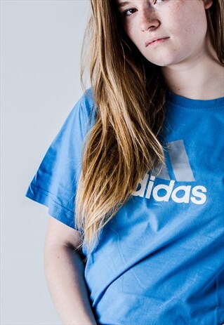 VINTAGE 90S ADIDAS T-SHIRT IN BLUE