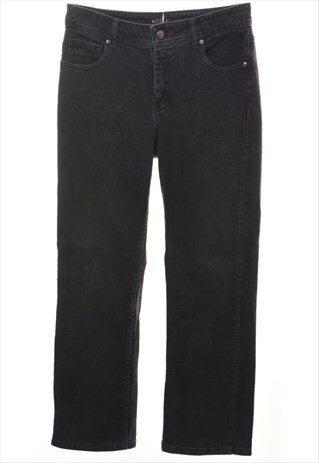 Vintage Straight-Fit Black Lee Jeans - W33