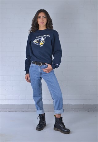 CHAMPION NAVY BLUE AUGUSTANA SWEATSHIRT